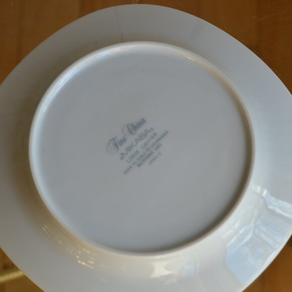 Vintage Mikasa Fine China CAVIAR L5806 Flat Saucer - Picture 7 of 7